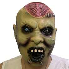 1pc Halloween Scary Funny Vampire Face Mask, Horror Zombie Headpiece Adult Party Prop Latex Toy, Alien COS Headgear, Holiday Costume Prop, Ghastly Ghost Mask, Cosplay Outfit, Halloween Theme Party Decor, Stage Performance Accessory, Holiday Party Costume, Masquerade Prop, Suitable For Halloween, Christmas, Carnival, Parties And More, Great Gift For Family And Friends, Daily Pranks, Haunted House Decor - Mask - View 9
