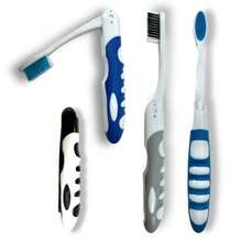 Comfort Hold Travel Toothbrush On The Go Folding Medium Bristle Brushes Compact Size Ergonomic Foldable Tooth Brush Camping Gym School Locker Backpack TSA Approved 4pc Soft - như hình - Xem 6