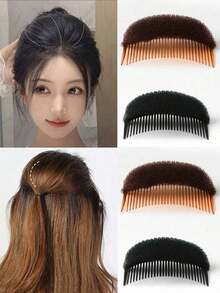 蓬鬆海綿髮墊 髮根墊高工具 女款隱形髮墊 雙面隱形海綿髮梳 海綿 BB 髮夾 隱形夾式泡棉墊 DIY 乾髮造型 自然蓬鬆髮飾 髮型造型工具組 髮型造型工具組合 美髮沙龍必備 護髮配件（下單前請確認所有尺寸與圖片） - 彩色 - 查看 3