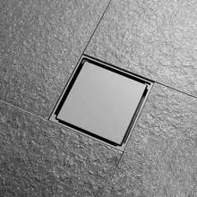 1PC Tile Insert Rectangular Floor Waste Grates Bathroom Shower Drain 100*100mm 304 Stainless Steel Anti Odor Invisible Floor Drain Random Color - Multicolor - View 5