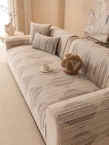 1 chiếc vỏ đệm sofa vải nhung cao cấp, kiểu dáng tối giản, chống trượt, bền chắc, mang lại cảm giác sang trọng, thoải mái, phù hợp cho mọi mùa, kiểu dáng châu Âu, chống trượt, chống bụi, chống trầy xước, bảo vệ sofa, phù hợp với sofa 1-4 chỗ ngồi, sofa hình chữ L. - Màu Khaki - Xem 4