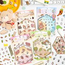Kids Miniature Scene Stickers, 3D Layered Small House Stickers For Cognitive And Visual Training, Colorful Decorative Stickers - Multicolor - View 11