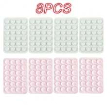 8 Peças Conjunto de Ventosa de Silicone Estilo Ventosa, Suporte Multifuncional para Telefone e Tablet, Compatibilidade Universal, Liberação Fácil, Suporte Adesivo Reutilizável, Acessórios de Telefone, Presente para Amigos, Presente de Festival, Presente de Páscoa, Presente de Primavera - Multicolorido - Visão 13