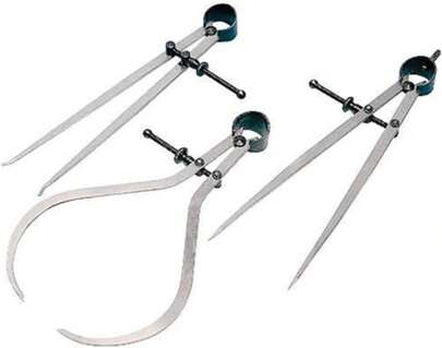 AnNafi 3 Pieces Spring Caliper Set U2013 Inside, Outside &Amp; Divider 10 INCH _ 250 MM U2013 Measuring Tool, Workshop Tool Room | Industrial &Amp; Scientific Tool | Joint Calipers &Amp; DIVIDERS