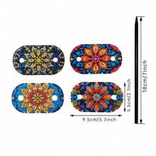 Mandala Pattern Diamond Painting Handmade Art Hair Accessory Retro U-Shaped Hair Stick Updo Ornament - Sets - View 12