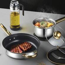 19 PCScookware Set, Including A Non-Stick Saucepan, Frying Pan, And Milk Pan - View 5