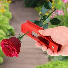 Lecute Removedor de espinas de metal para flores y flores, herramienta de mano para flores y jardín - Naranja - Ver 2