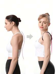 1pc Shoulder Support Band, Chest Muscle Expansion Pushup Shoulder Opener Straight Back Chest Workout Band - M Black - View 6
