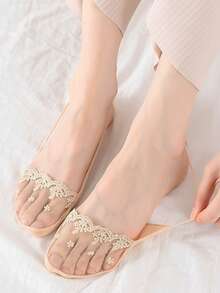 1/5/10 Pairs Of Summer Women's Cool And Breathable Fabric Invisible And Non Tiring Comfortable Half Foot Boat Socks - Multicolor - View 4