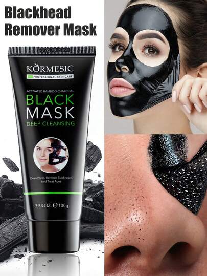 Masque purifiant à l'huile de charbon actif, peeling en profondeur pour les points noirs, la saleté et les pores. Convient aux hommes et aux femmes, illumine le teint. Soins de la peau coréens, convient pour la Saint-Valentin, la Fête des Mères, le maquillage de fête et les soins de spa