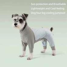 1 pieza Ropa de perro ligera y transpirable para verano, adecuada para Poodle toy, Teddy, Bichon Frise y otros perros pequeños/medianos - Celeste - Ver 3