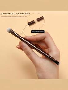 6-In-1 Professional Eye Makeup Brush Set, Portable, Professional-Grade Mixed, Detachable Eye Brush Set, 6 Brush Heads 1 Brush Handle, Create Perfect Eye Makeup! - Multicolor - View 5