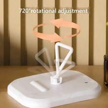 LED Makeup Mirror With Front Lights, 3 Lighting Modes, Rechargeable Vanity Mirror With Battery, Storage Base Design, Touch Control, Foldable Portable Makeup Mirror, Lighting Cosmetic Mirror, Suitable For Student Dorm Daily Use - 彩色 - 查看 4