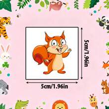 FTVLTAT 40pcs Colorful Big Eye Animal Themed Temporary Tattoos, 3D Cute Zoo Party Series. Suitable For Birthday Or Holiday Party Gifts And Accessories, Patterns Last 3-7 Days, Christmas Or Halloween Gifts - Multicolor - View 5