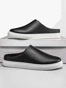 New Arrival Men's Versatile Slip-On Loafers, Minimalist Flat Outdoor Casual Moccasins - Black - View 1