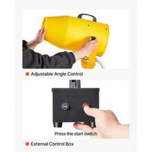 Foam Machine, 9.84 To 16.40 Ft Spray Distance Foam Cannon Party Machine, Bubble Cannon With 74QT Water Tank, Stable Vertical Design, Dense Foams Maker For Gatherings, Celebrations & Par - 74QT Water Tank - View 6