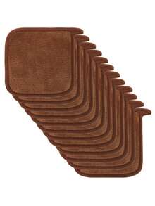 可重复使用的带包边设计的卸妆棉，柔软可水洗卸妆巾 - 彩色 - 查看 6