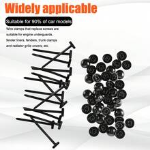 120pcs Cable Tie Buckles With Self-Locking Clips, Reusable Plastic Fastening Straps For Automotive Home Garage Wiring Management - 120 Black - View 5