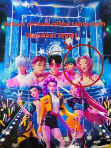 1/2/3件装 K-POP偶像庆祝桌布，生日派对用品桌布（随机图案） - 彩色 - 查看 9