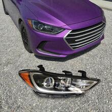 Halogen Headlight Assembly Front Right Headlight Direct Replacement For 2017-2018  Elantra Sedan, Right Passenger Side Headlamp - A - View 9