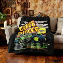 1PC 3D Monster Jam Monster Truck Cartoon Blanket, Edgy Gift For Motorsports Fans, Themed Man Cave Decor, Retro Sci-Fi Party Accent & Race Day Souvenir,Soft Throw Blanket For Home Bedroom Bed Sofa Picnic Travel Office Cover Blanket, Multiple Sizes 50x60 To 60x80 Inches - Nhiều màu 26 - Xem 4