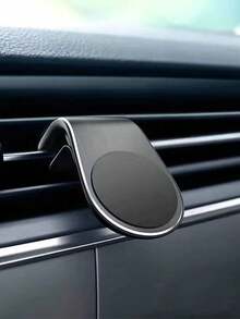 L-Shaped Magnetic Air Vent Car Phone Holder, Universal Magnetic Car Phone Mount, Strong Magnetic Adsorption - Multicolor - View 3