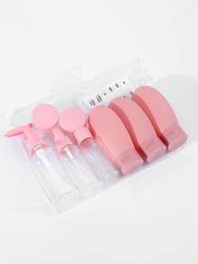 11件套旅行装可灌装瓶套装，包含喷雾瓶、乳液瓶、洗发水瓶、沐浴露瓶等，可用于化妆品空液体容器的便携式灌装。 - 查看 4