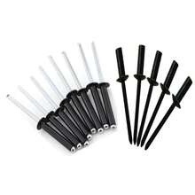50pcs Aluminum Alloy Blind Rivets Rivets Dome Head Open End Black M2.4 /3.2/4/5 - Black Aluminum Rivets - View 6