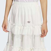 Adidas Originals 女士超长梭织长裙 KQ6506 - 白色 - 查看 4