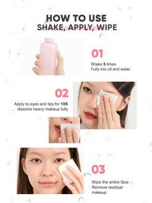 JUDYDOLL EYE & LIP MAKE UP REMOVER, Gentle & Refreshing Makeup Remover Oil For Eyes And Lips, Suitable For Sensitive Skin - Clear - View 9