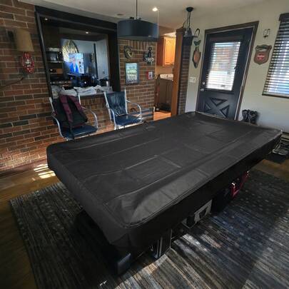 Heavy Duty Billiard Table Cover, Waterproof And Tear-Resistant Full Table Protection, Fits 7/8/9 Ft Standard Billiard Tables, Suitable For Home Game Rooms, Billiard Halls, Clubs, Indoor Sports Equipment Protection, Billiard Table Dust Cover, Ideal Choice For Billiard Enthusiasts, Best Gift For Billiard Players