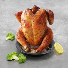Round Stainless Steel Chicken Roasting Tray With Removable Base: Ideal For Roasting And Grilling Chickens. - A - View 3