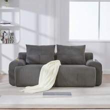 Sofas & Couches - Dark Gray + Corduroy + Foam + 2 Seat-2 - View 8