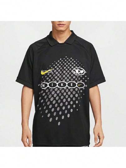 Nike Men's JSY SS Casual Sports Breathable Quick-Dry Printed Polo Shirt