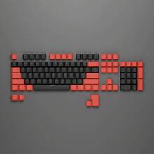 Keycaps Profil OEM Bahan PBT, Warna Campuran Abu-abu Merah Hitam Putih, Cocok untuk Sebagian Besar Keyboard Mekanik dengan Spacebar & Cross Switch 6.25U (Cherry MX Switch), Kompatibel dengan Keyboard Mekanik 61/87/104 Tombol - View 7