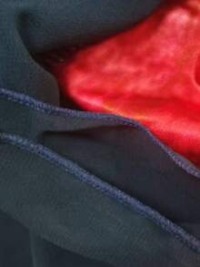 Printed Patchwork Headscarf, Soft & Drapey Turban Style Headwrap, Breathable Daily Wear - Navy Blue - View 3