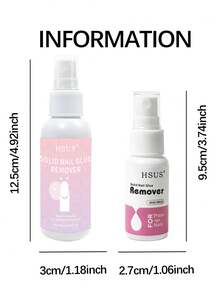 25毫升/瓶指甲胶水卸除剂，适用于按压式指甲和亚克力指甲，不含丙酮，无味，无油，适用于所有类型的指甲胶水——固体凝胶和凝胶贴片，精准注射器针头，快速卸除，操作简便。 - 無色 - 查看 12