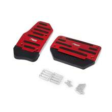 Universal Red Gas Accelerator Pedal And Brake Pedal Cover Foot Pad Non-Slip For Automatic Transmission Car - A - View 7