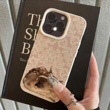 1 ốp lưng điện thoại TPU mềm họa tiết dây ren hình hươu, tương thích với iPhone 17 Pro Max/17/16 Pro Max/15/13/12/11, S20 FE/A15/S24/A55, Note 11/12/13 Pro, ốp bảo vệ toàn thân chống sốc. - trắng - Xem 2