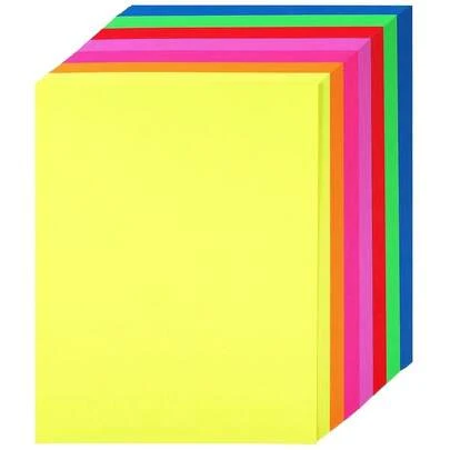 Sheets Bright Color Colorful Cardstock - 8.5'' X 11'' Letter Size 180gsm/65lb Cover Card Stock Rainbow Colors Perfect For ScrapbooFKing, Crafts, Business Cards UAP12