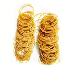 155/355/555pcs 25mm Diameter Rubber Bands, High Elastic Durable Rubber, Suitable For Home, Office, School Use - Yellow - View 4