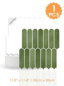 1/10/20 miếng dán tường tự dính hình vảy cá bằng PVC, decal trang trí tường, kích thước 30 x 30 cm, decal dán tường chống thấm nước cho phòng tắm, tấm trang trí tường phòng khách, trang trí nhà cửa đơn giản tự làm, trang trí nội thất. - A - Xem 13