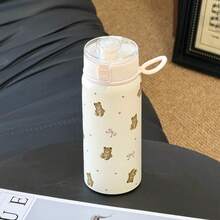 1 pièce Bouteille d'eau isotherme de 550 ml avec motif mignon d'ours avec nœud papillon. Réutilisable, parfait comme contenant à jus, tasse à thé et porte-boisson. Essentiel pour l'hydratation quotidienne, cadeau idéal pour la Saint-Valentin et décoration charmante pour les cadeaux d'anniversaire - Multicolore - Voir 7