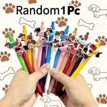1/5/10/15 Pcs Dachshund-Shaped Ballpoint Pens Retractable Writing Pens Holiday Gifts For Dog-Loving Friends, Students, And Colleagues - Dachshund - View 11