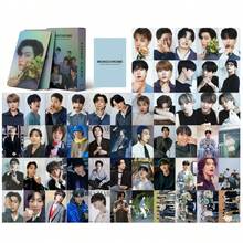 55张BT黑白立体照片卡和Lomo卡，包括JK、V、立体全息卡，精美礼品，情人节礼物，收藏品 - 彩色 - 查看 3