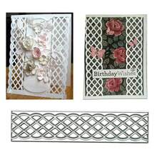Creative Fan-Shaped Grid Metal Cutting Dies DIY Wedding Invitation Card Deco - C01 - View 6