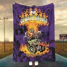 1 PIEZA Manta de camión monstruo de Monster Jam en 3D, regalo original para aficionados a los deportes de motor, decoración temática para cueva de hombre, acento para fiesta retro de ciencia ficción y recuerdo del día de carrera, manta suave para el hogar, dormitorio, cama, sofá, picnic, viaje y oficina, en múltiples tamaños de 50x60 a 60x80 pulgadas - Multicolor 4 - Ver 5
