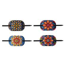 Mandala Pattern Diamond Painting Handmade Art Hair Accessory Retro U-Shaped Hair Stick Updo Ornament - Sets - View 13