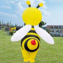 Inflatable Bee Costume Adult, Bee Costume, Inflatable Costumes Women Men, Full Body Bee Costume, Fancy Funny Bee Costumes Christmas Halloween Blow Up Costumes - Yellow - View 6