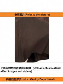 Chân váy xếp ly cạp cao cho nữ, chân váy chữ A đa năng, chân váy ngắn màu trơn phong cách Y2K mùa xuân - màu nâu - Xem 11